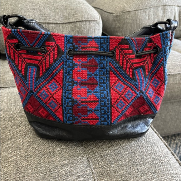 Elliott Lucca Gigi Bon Bon Drawstring Top-Handle Bag RARE - Picture 3 of 6